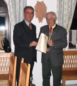 Urkunde f&uuml;r Dir. Helmut Sillner